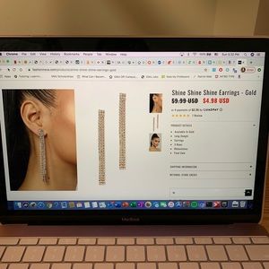 Shine Shine Shine Earrings - Gold